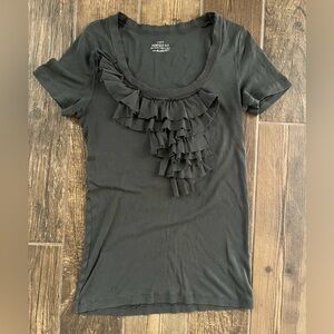 J.crew ruffle t shirt